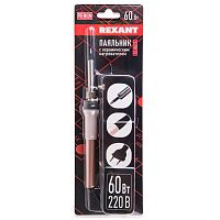 Паяльник электрический 60Вт Rexant с керамическим нагревателем, 220 В  картинка